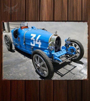 Металлическая табличка Bugatti Type 37A